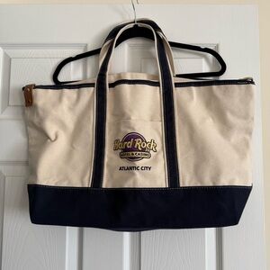 Hard Rock Hotel & Casino Atlantic City Large Canvas Tote
